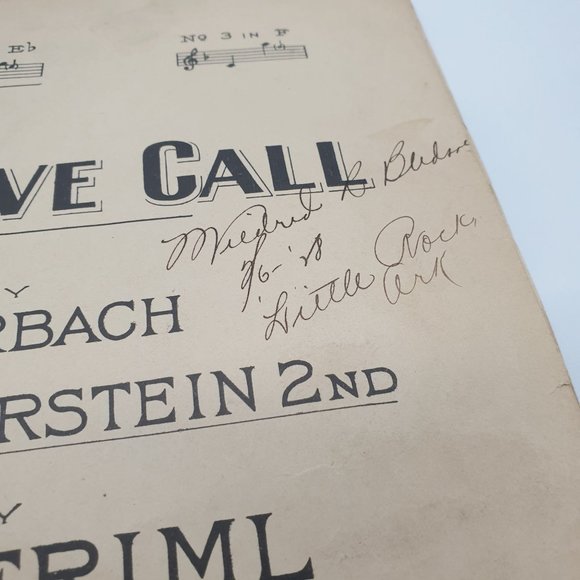 Vintage Sheet Music 1924 Indian Love Call Piano Voice Hammerstein - Picture 3 of 5